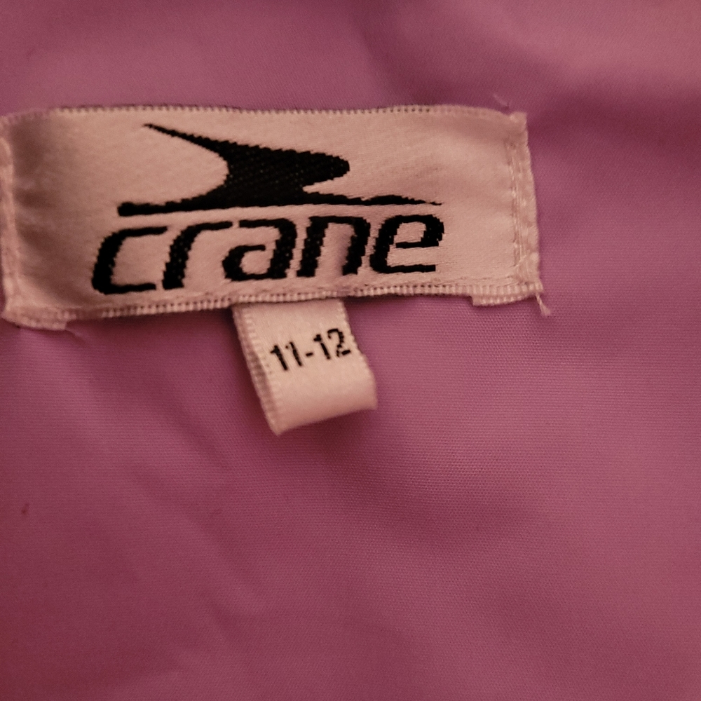 Crane Winter Jacket Coat Girls 11-12 Lilac Logo Warm - Picture 8 of 8
